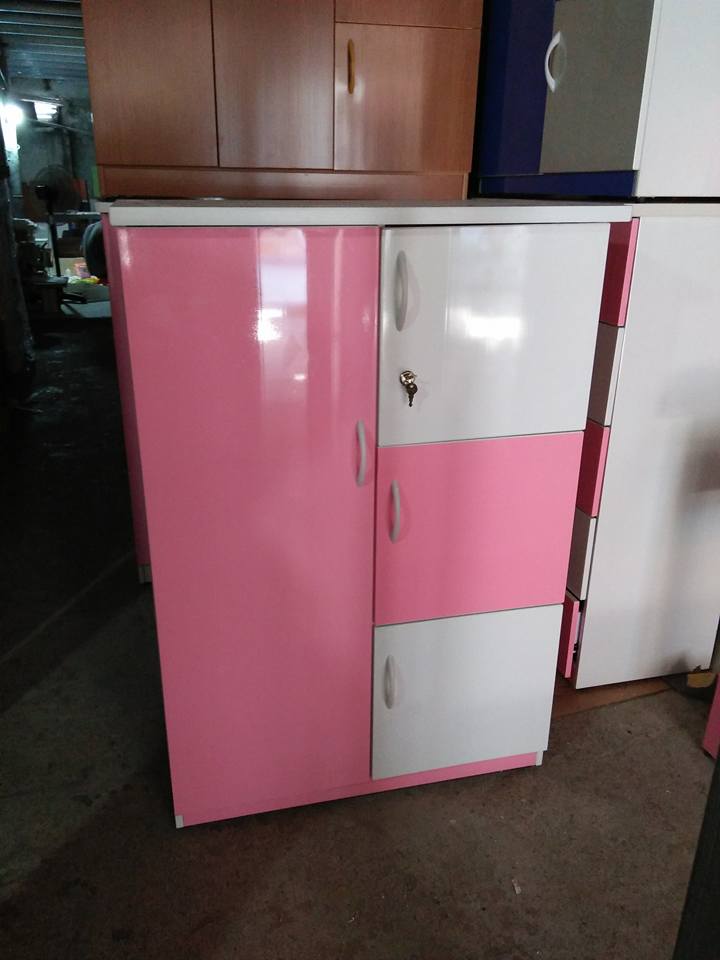 Tủ Trẻ Em 1Cánh-3 Ngăn Trắng Hồng  Hải Phòng 